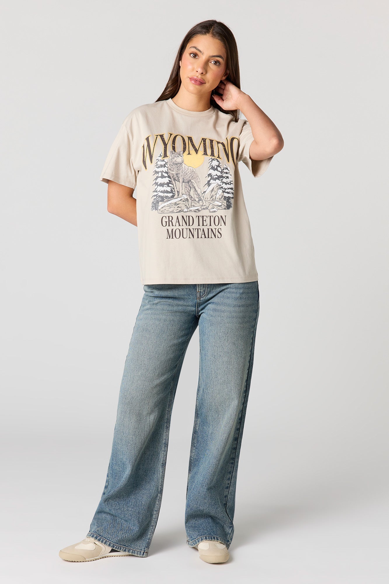 Luxe Heavy Cotton Graphic Boyfriend T-Shirt
