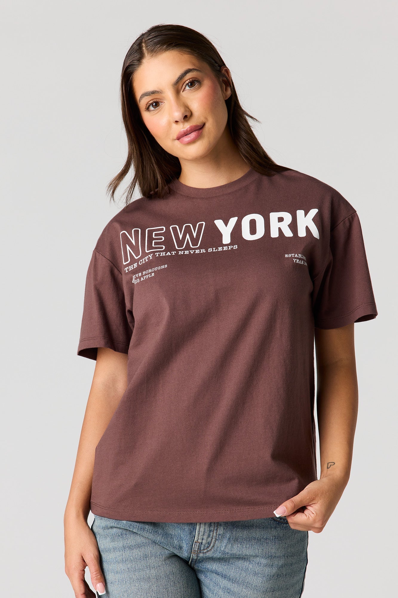 Luxe Heavy Cotton Graphic Boyfriend T-Shirt