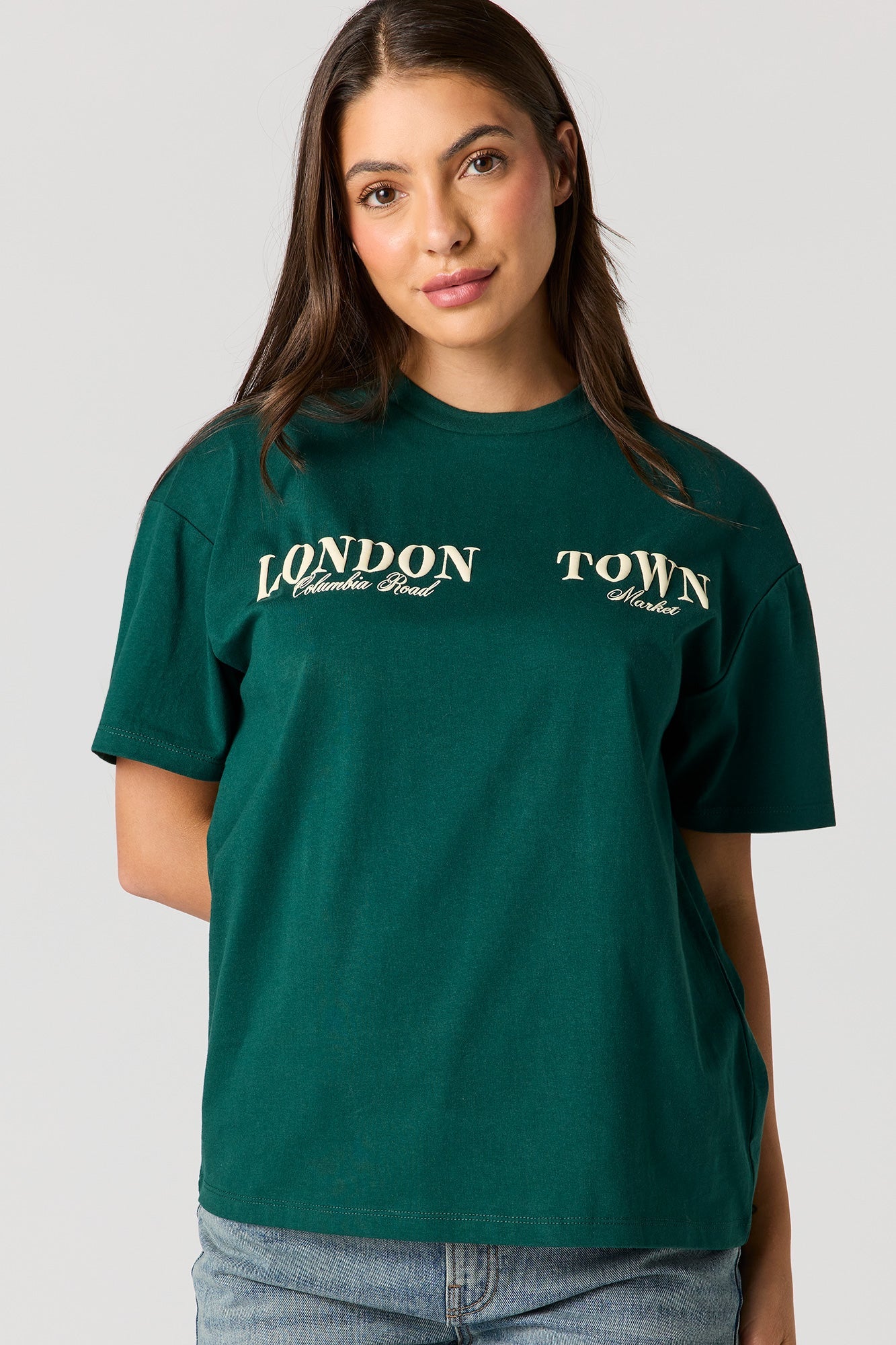 Luxe Heavy Cotton Graphic Boyfriend T-Shirt