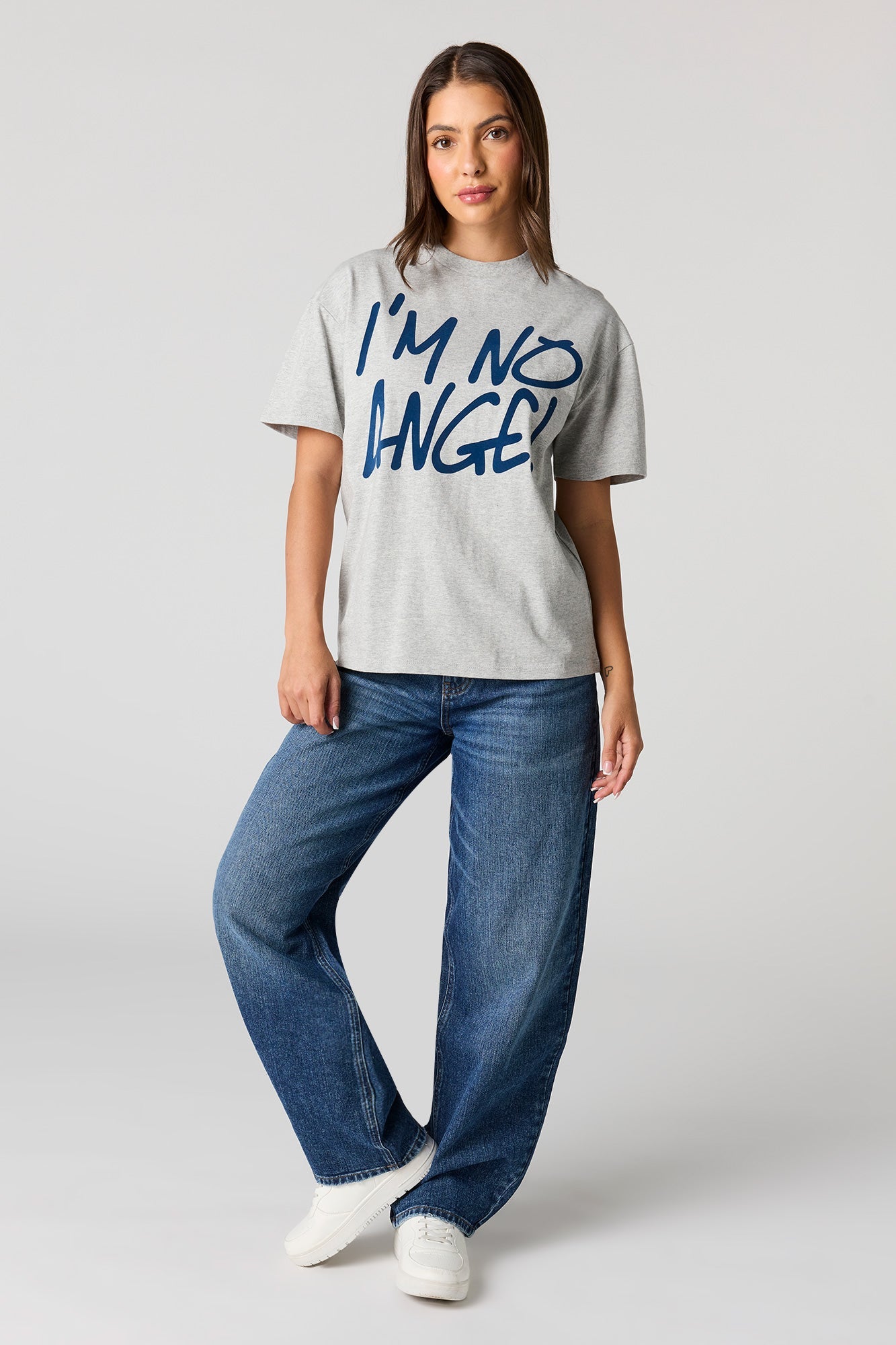 Luxe Heavy Cotton Angel Graphic Boyfriend T-Shirt