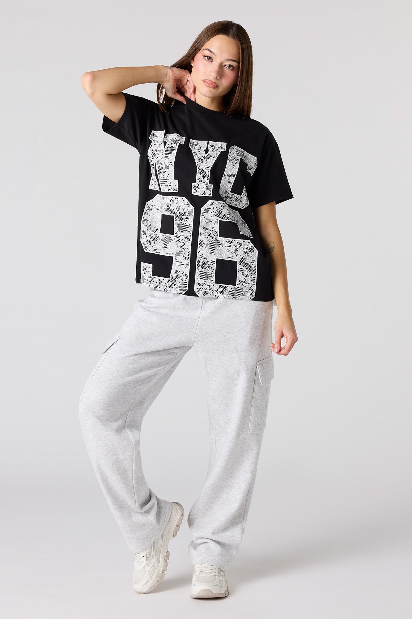 NYC Lace HD Print T-Shirt