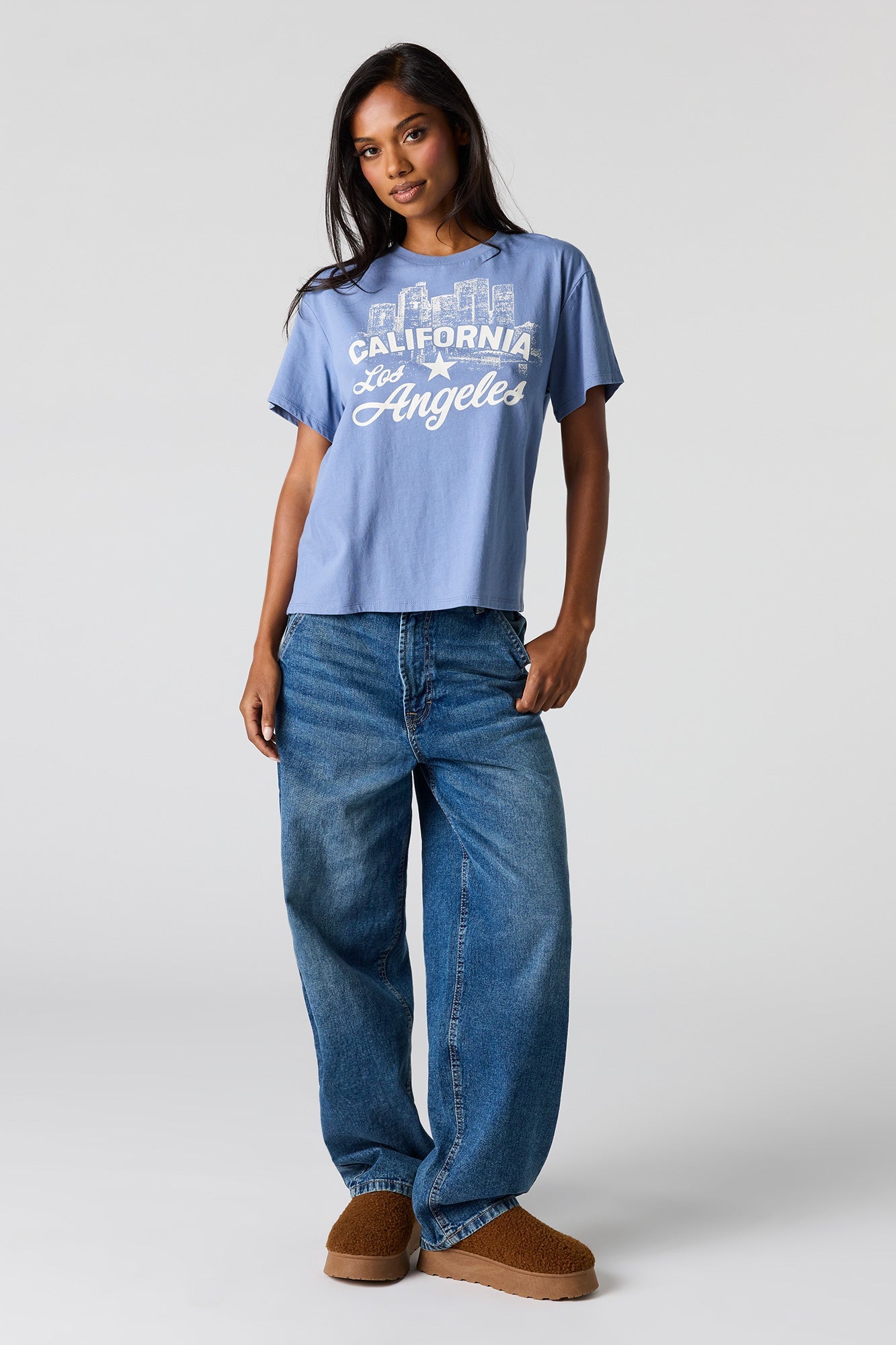 California Graphic Boxy Boyfriend T-Shirt