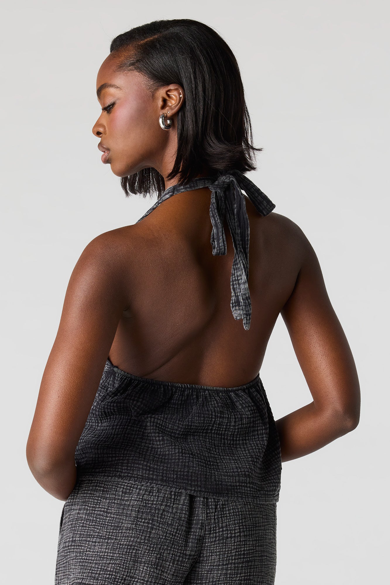 Textured Halter Top