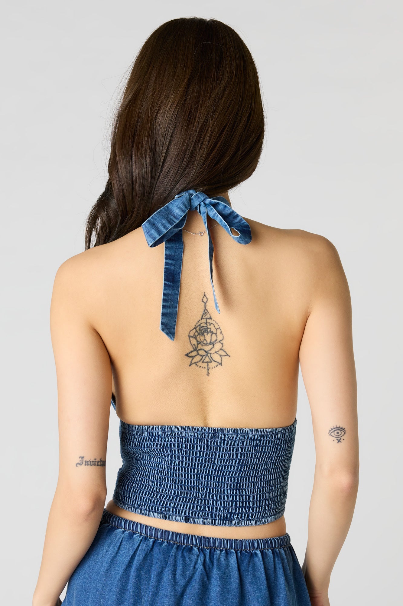 Denim Halter Top