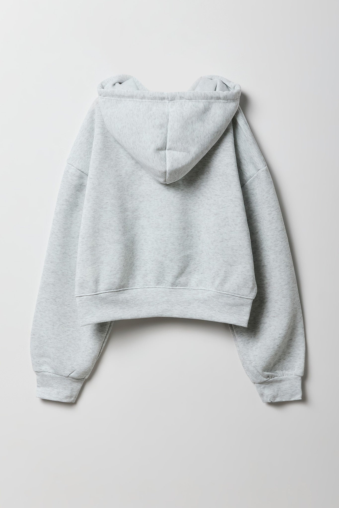 Fleece Cropped Hoodie