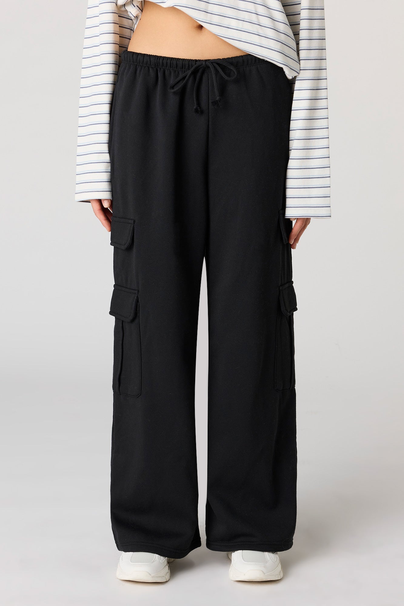 Fleece Low Rise Baggy Cargo Sweatpant
