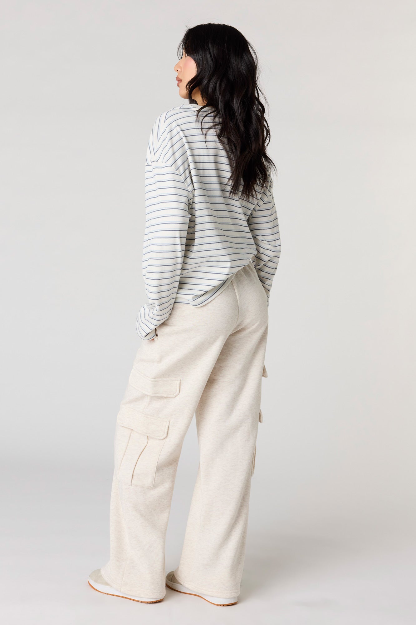 Fleece Low Rise Baggy Cargo Sweatpant
