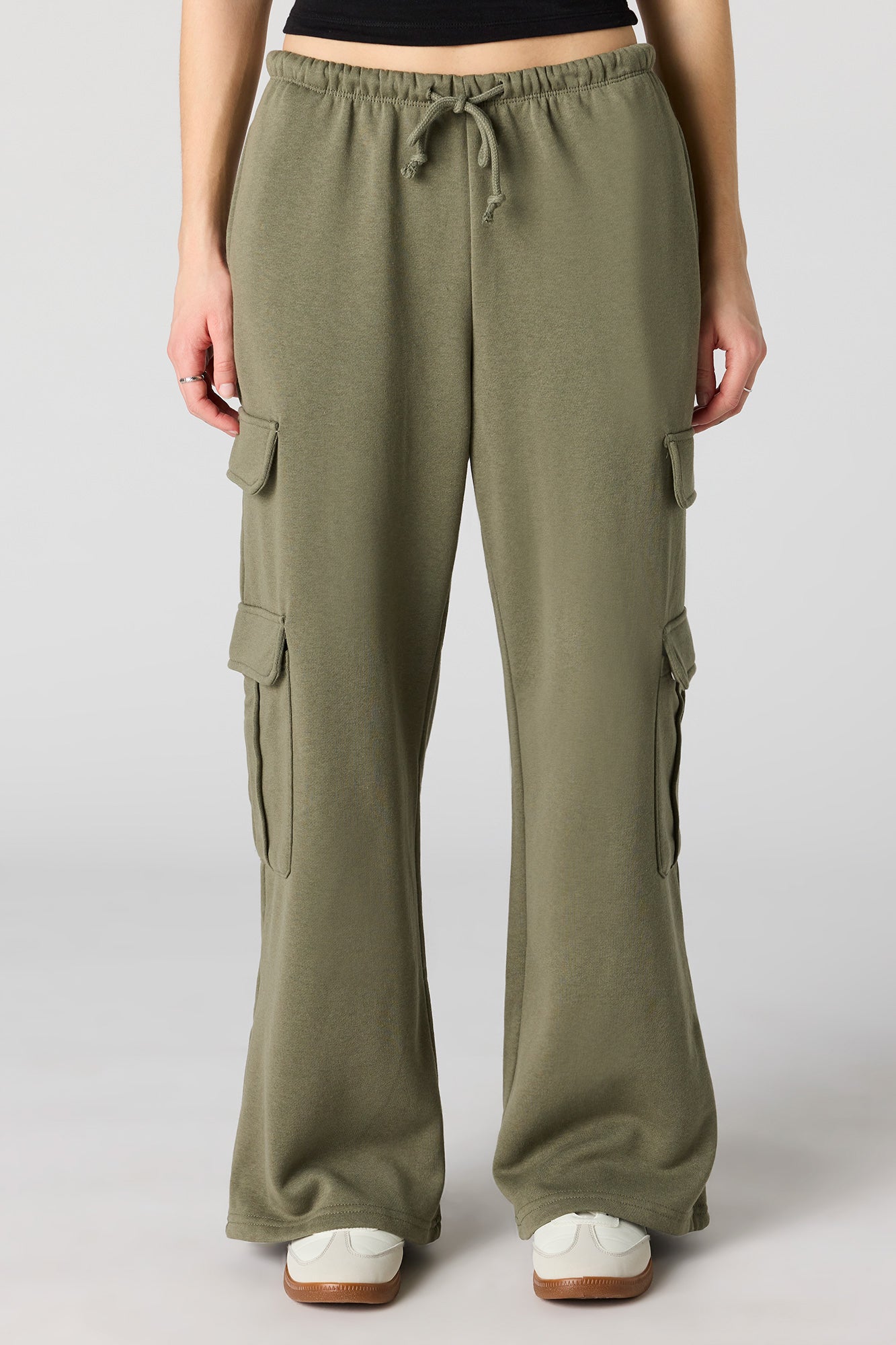 Fleece Low Rise Baggy Cargo Sweatpant