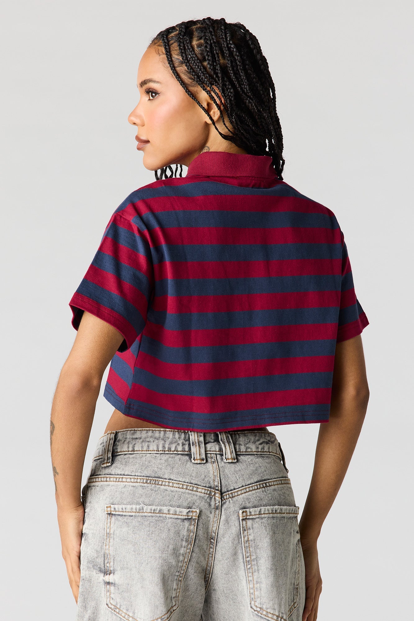 Luxe Heavy Cotton Striped Polo