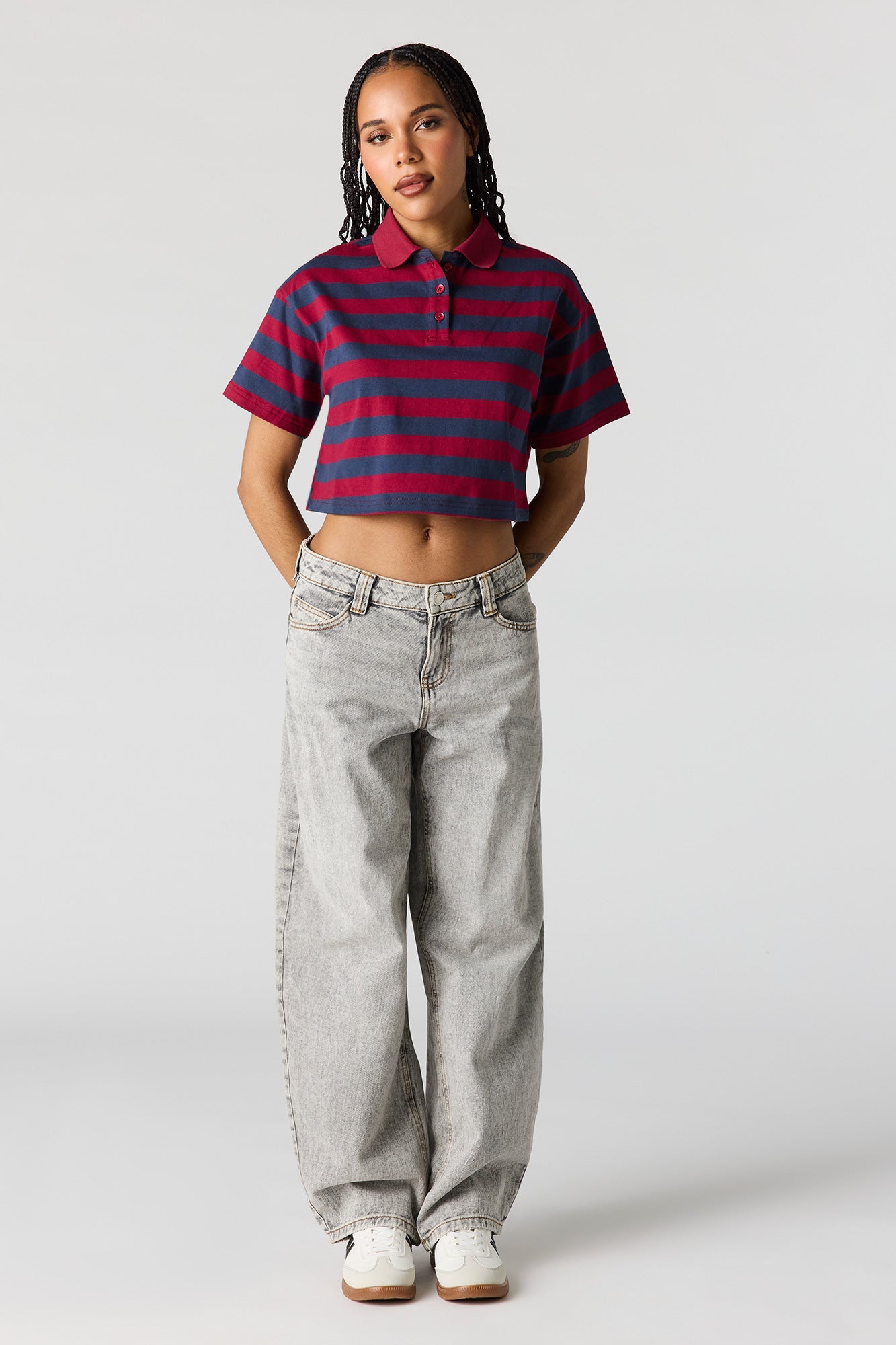 Luxe Heavy Cotton Striped Polo