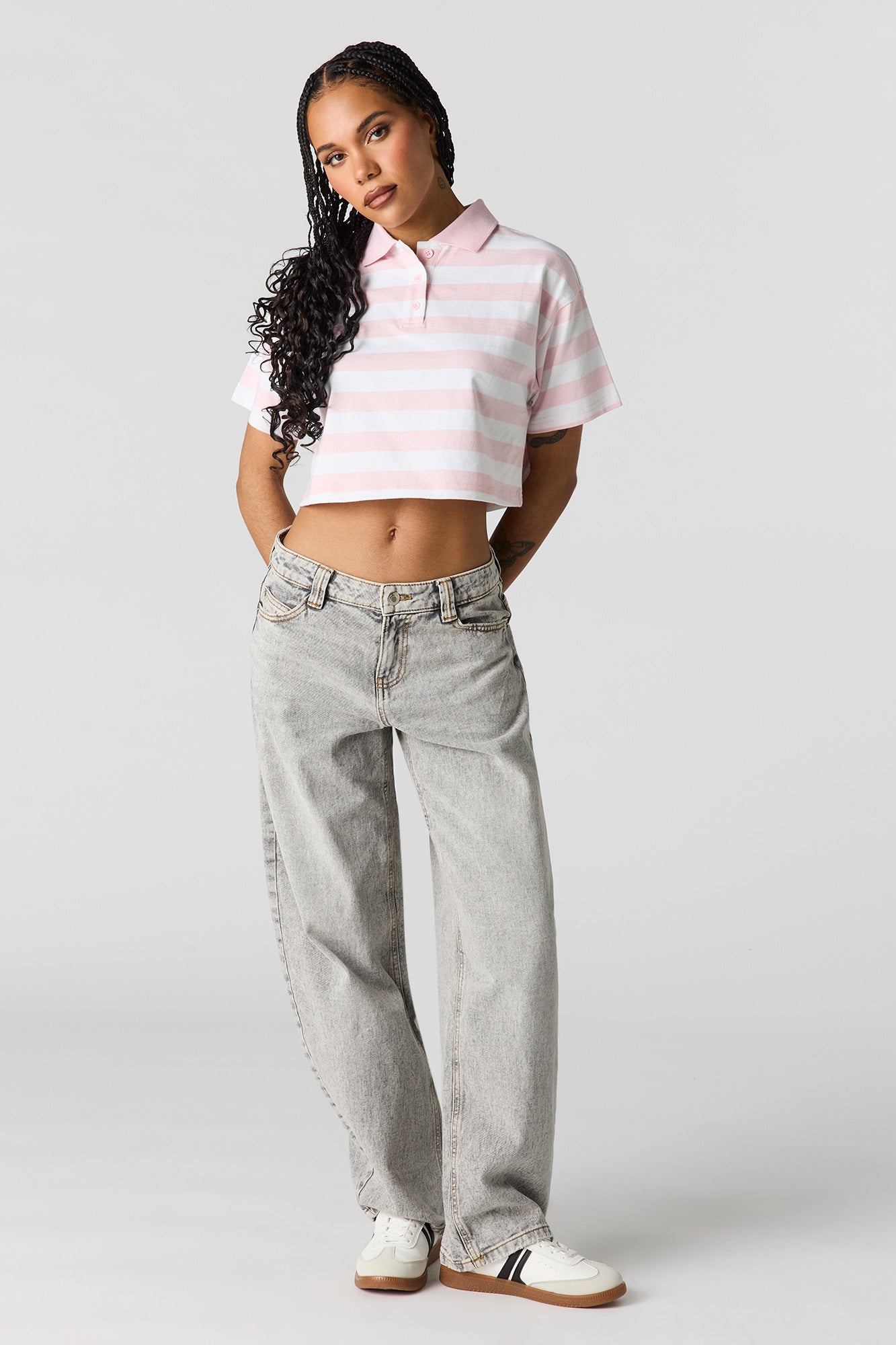Luxe Heavy Cotton Striped Polo