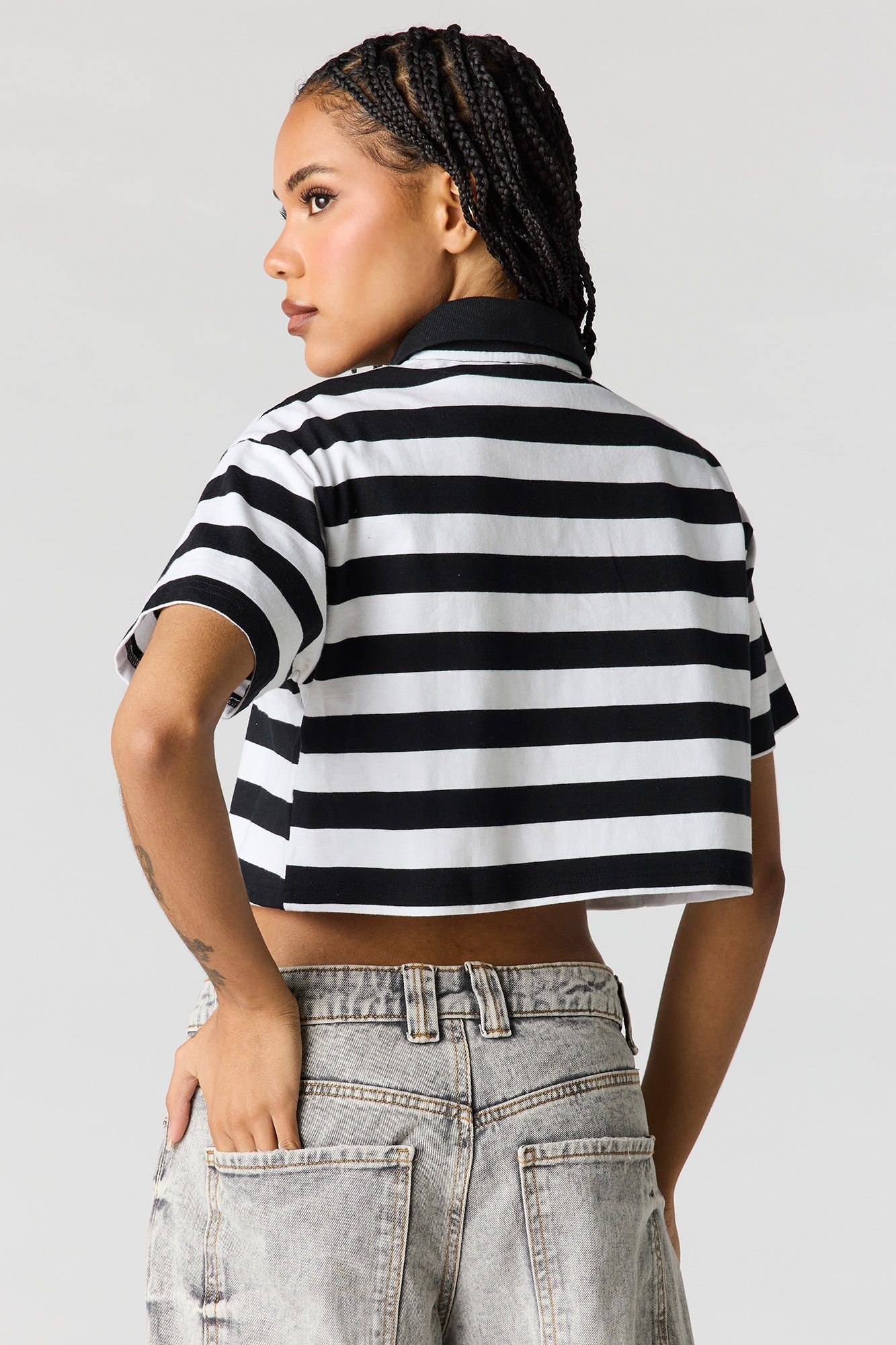 Luxe Heavy Cotton Striped Polo