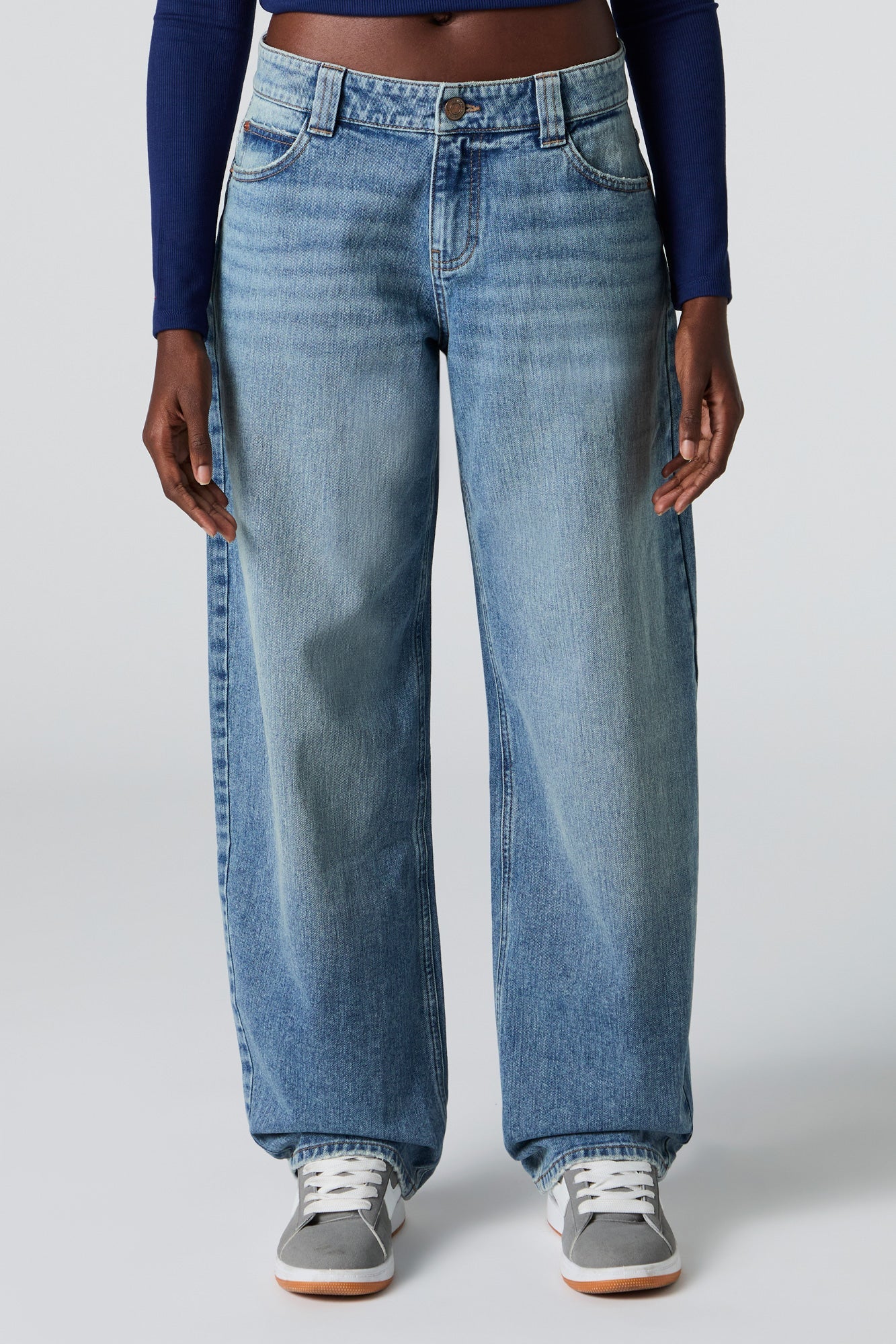 Low Rise Barrel Jean