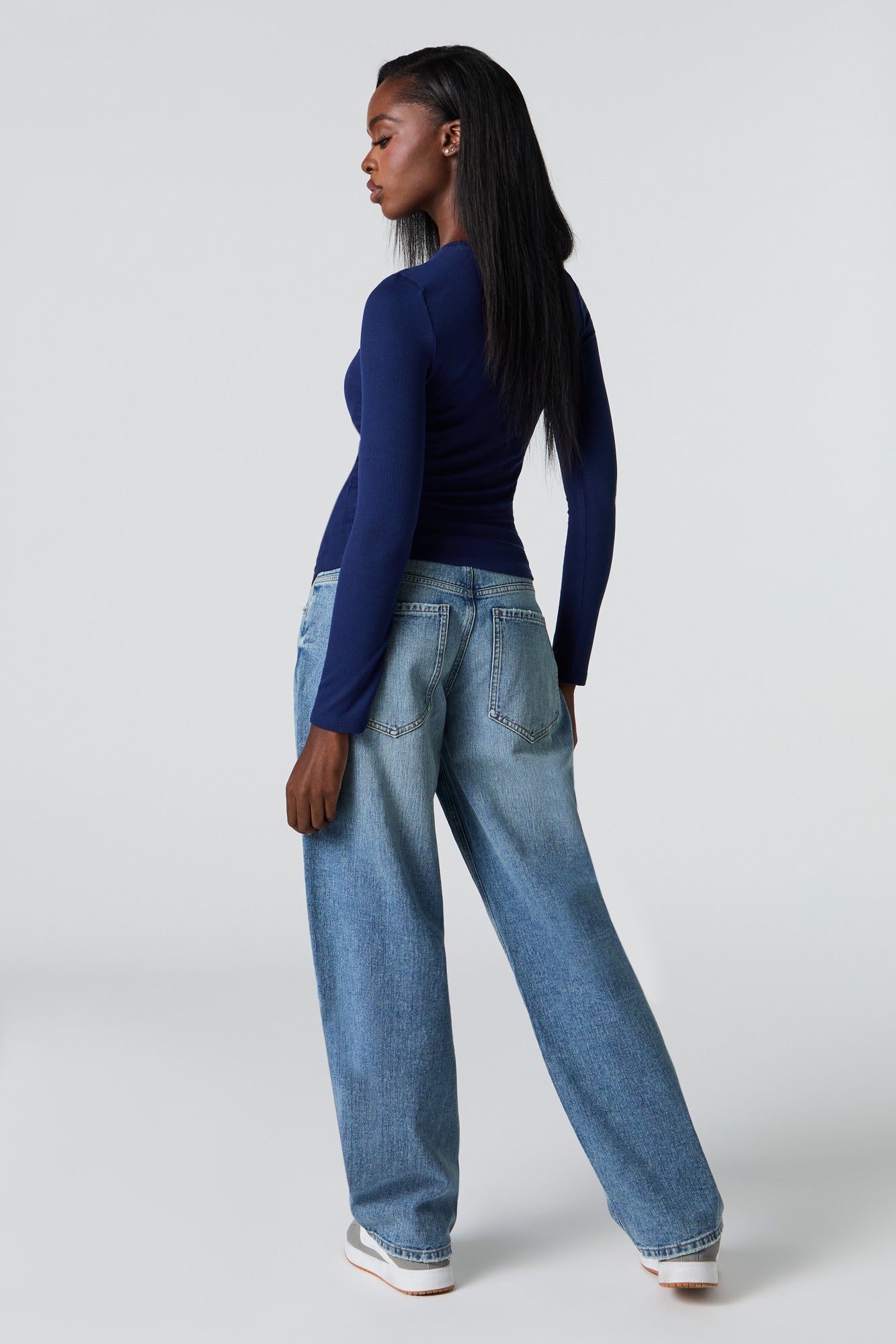 Low Rise Barrel Jean