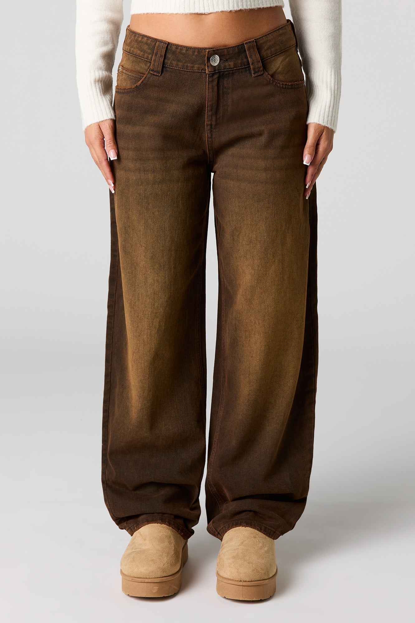 Low Rise Barrel Jean