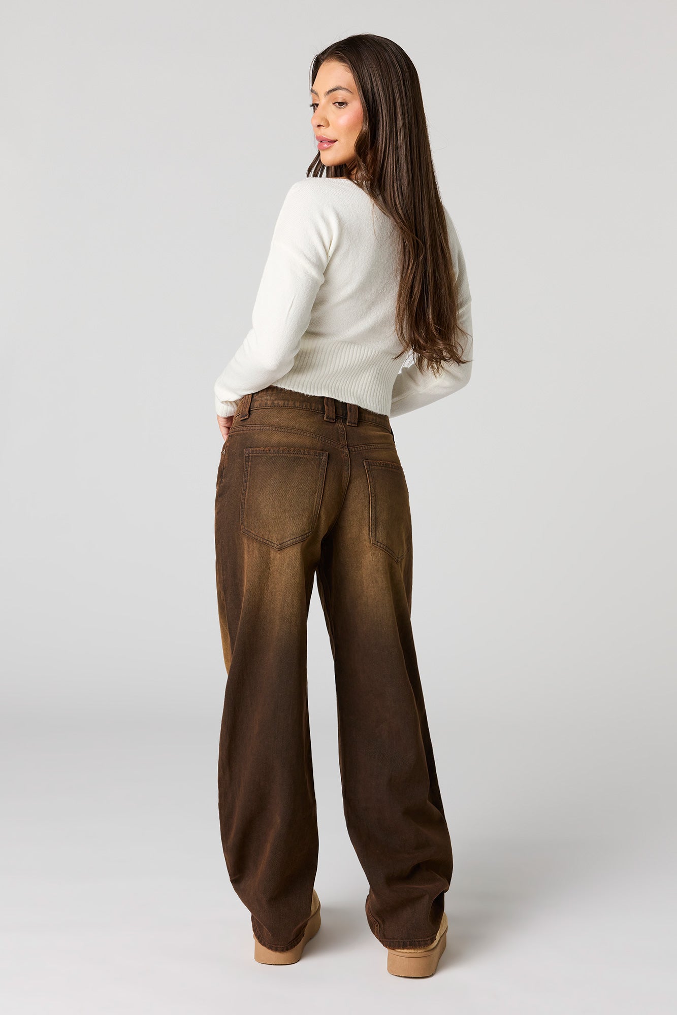 Low Rise Barrel Jean