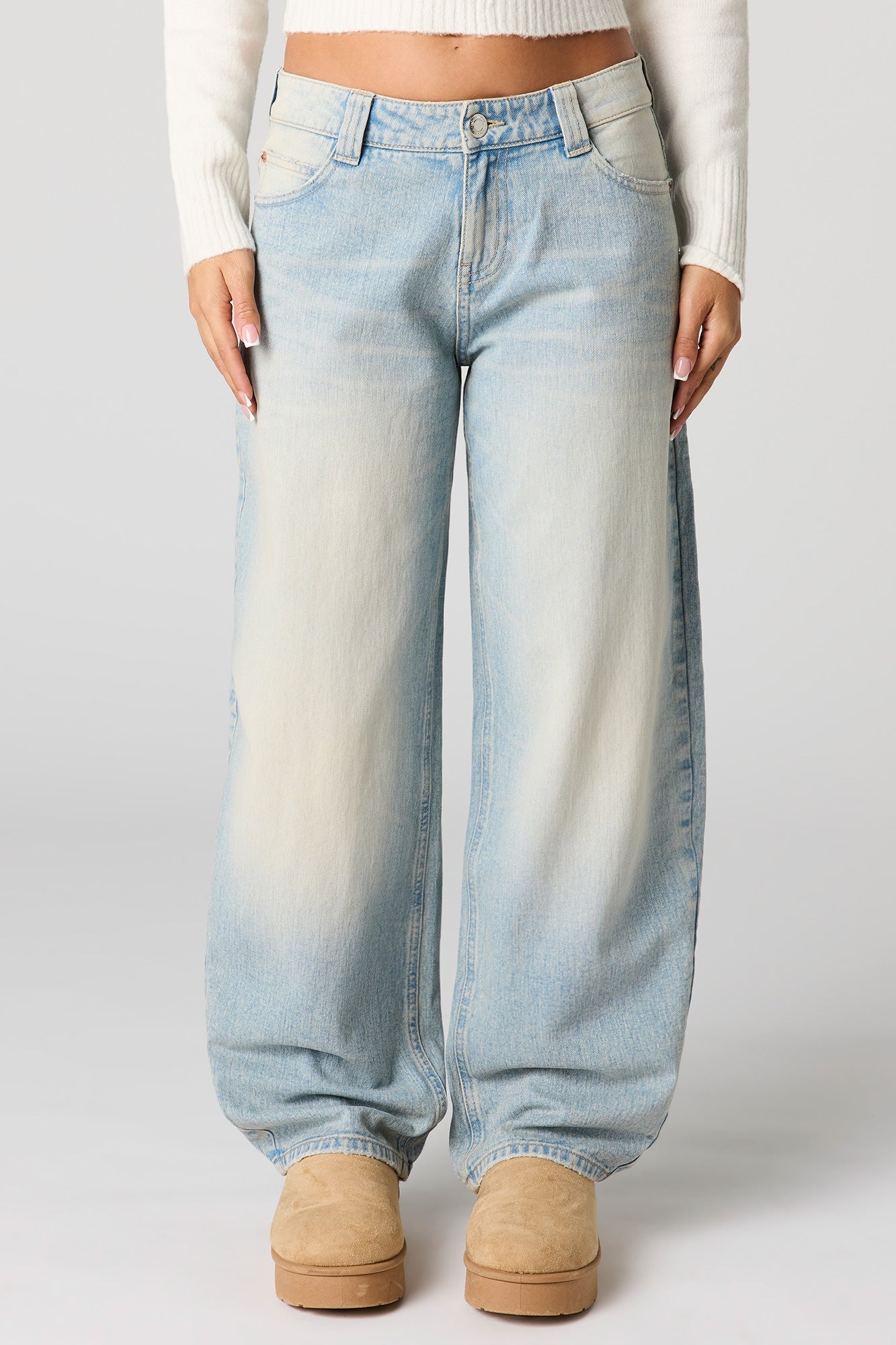 Low Rise Barrel Jean