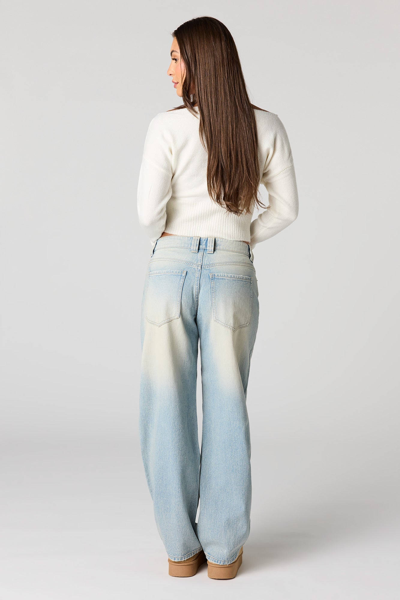 Low Rise Barrel Jean
