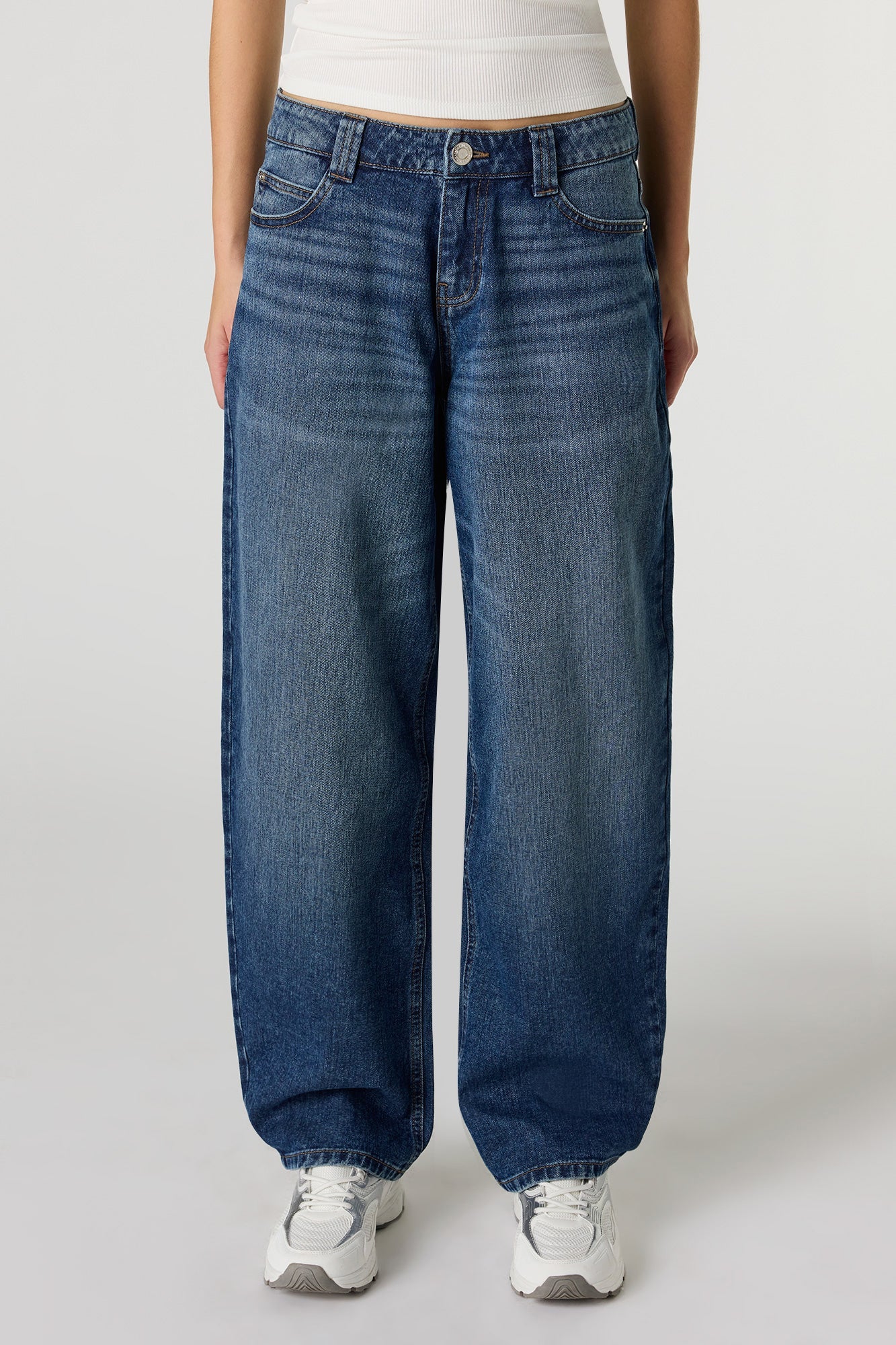 Low Rise Barrel Jean