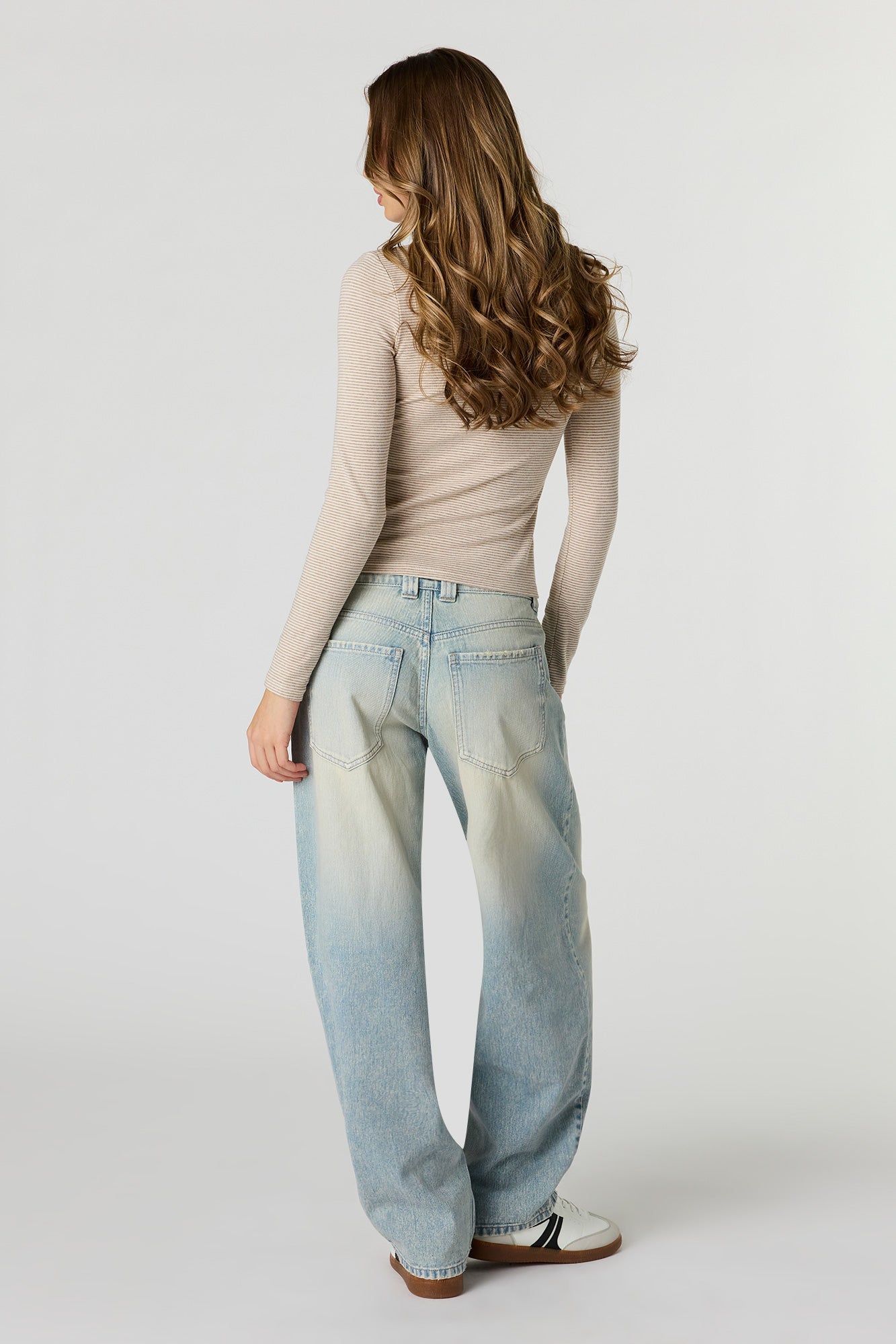 Low Rise Barrel Jean