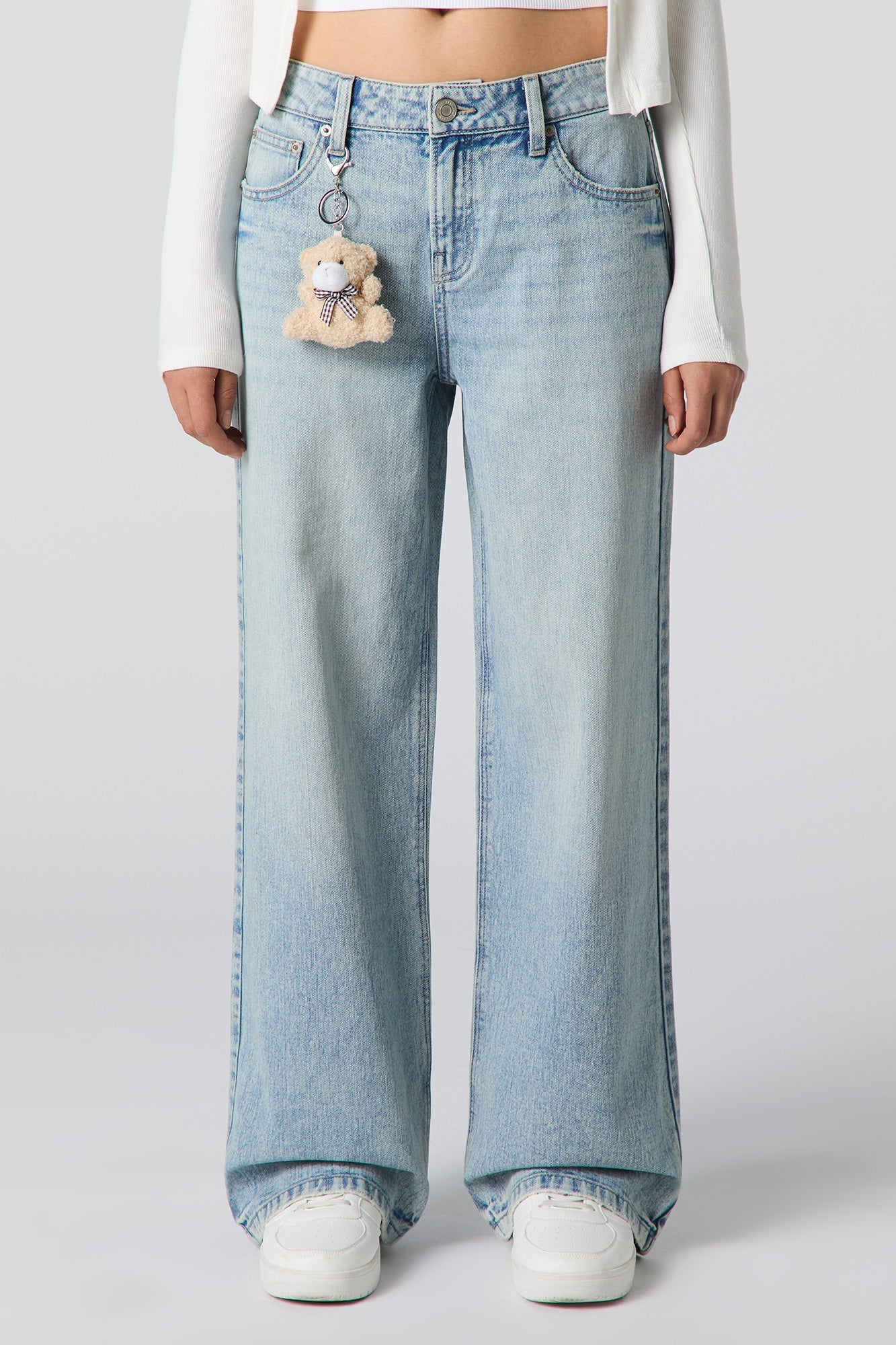 Low Rise Baggy Jean with Charm