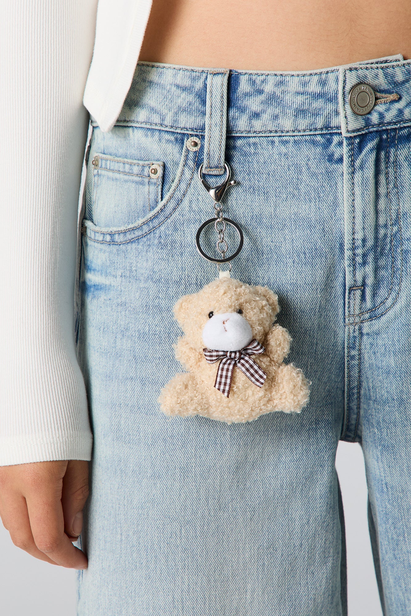 Low Rise Baggy Jean with Charm