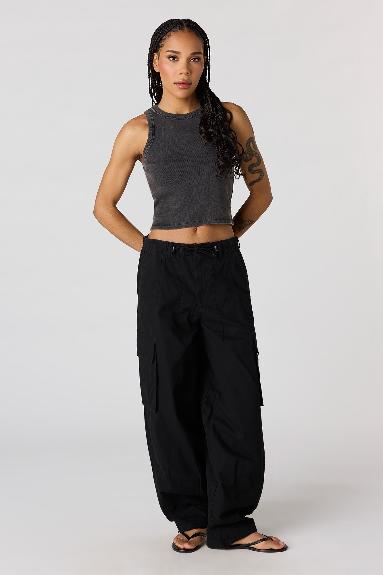 Low Rise Barrel Cargo Pant