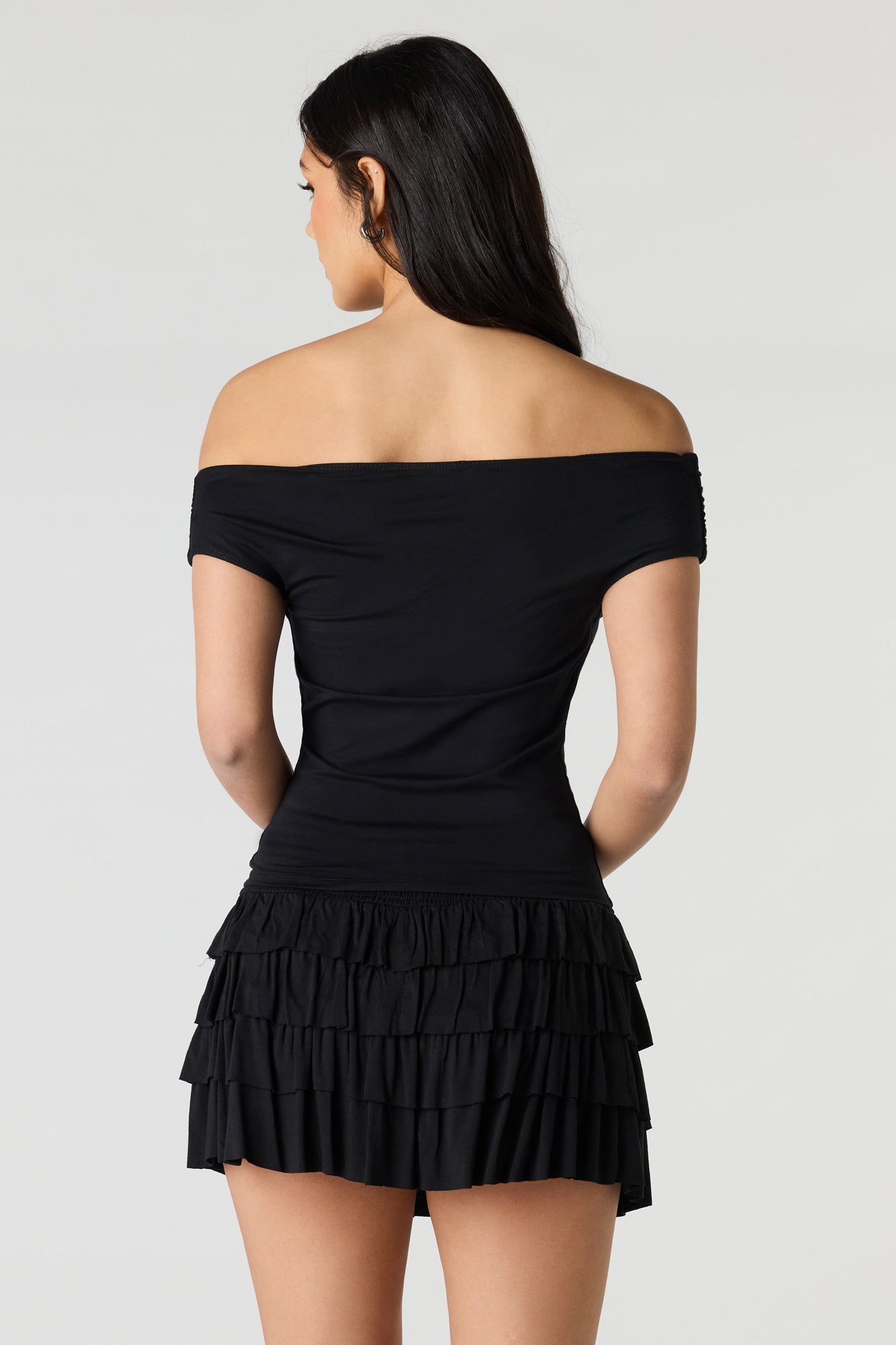 Ruffle Tiered Mini Skort