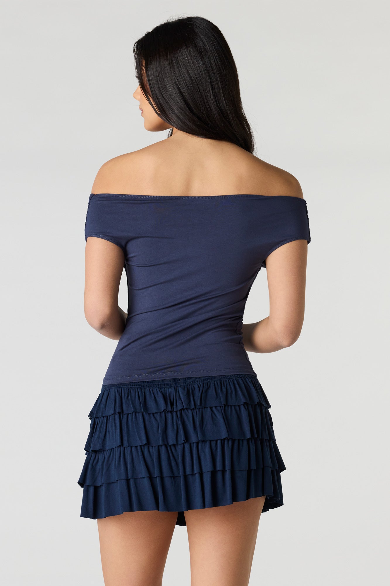 Ruffle Tiered Mini Skort