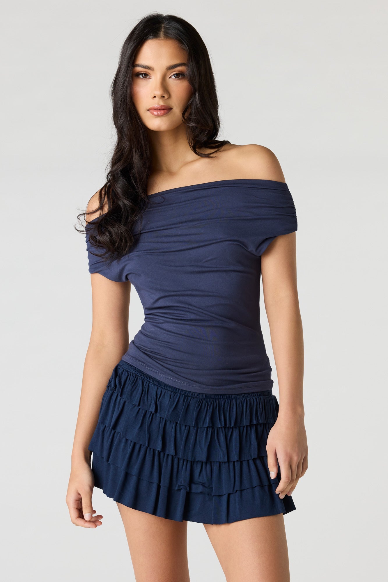 Ruffle Tiered Mini Skort