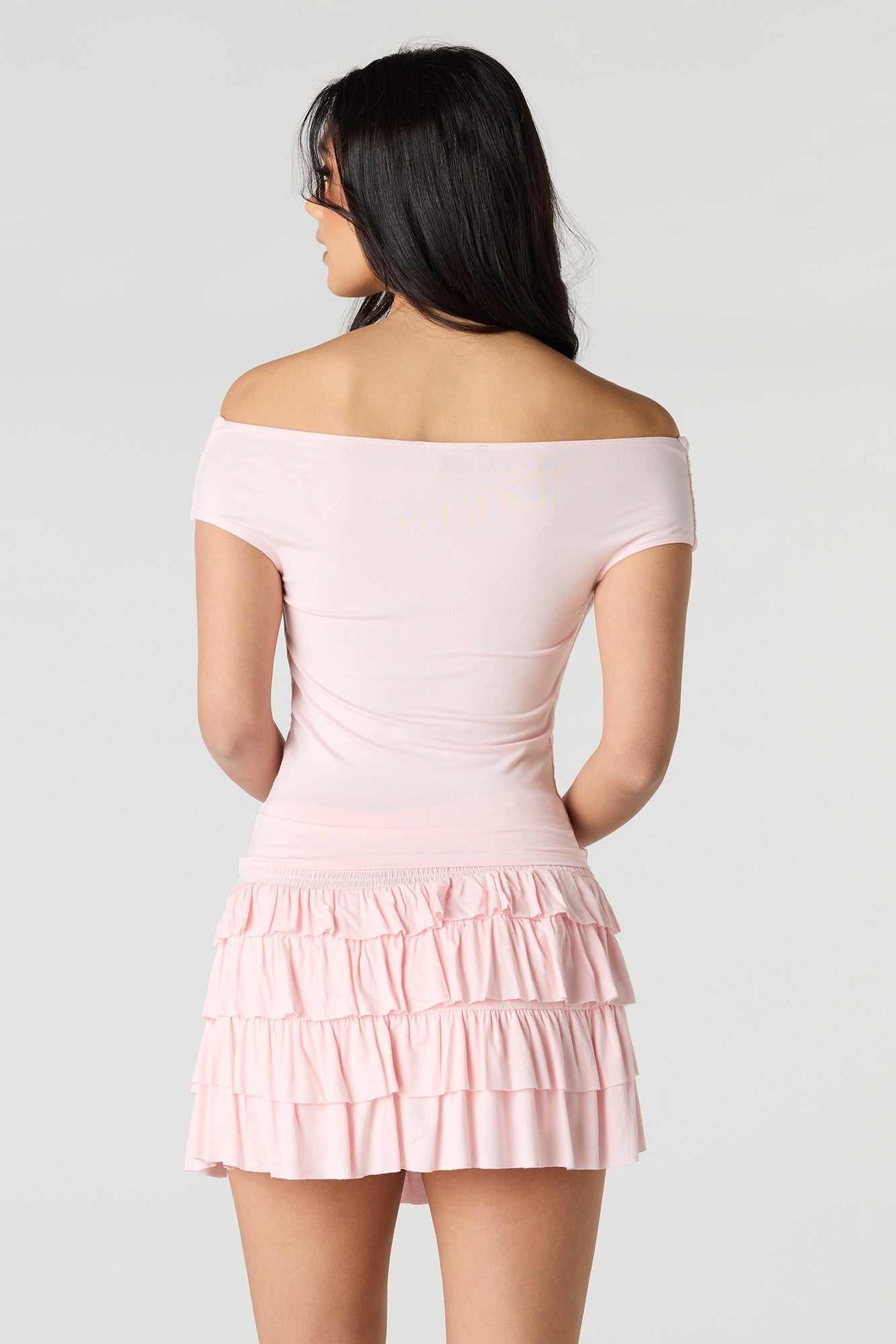 Ruffle Tiered Mini Skort