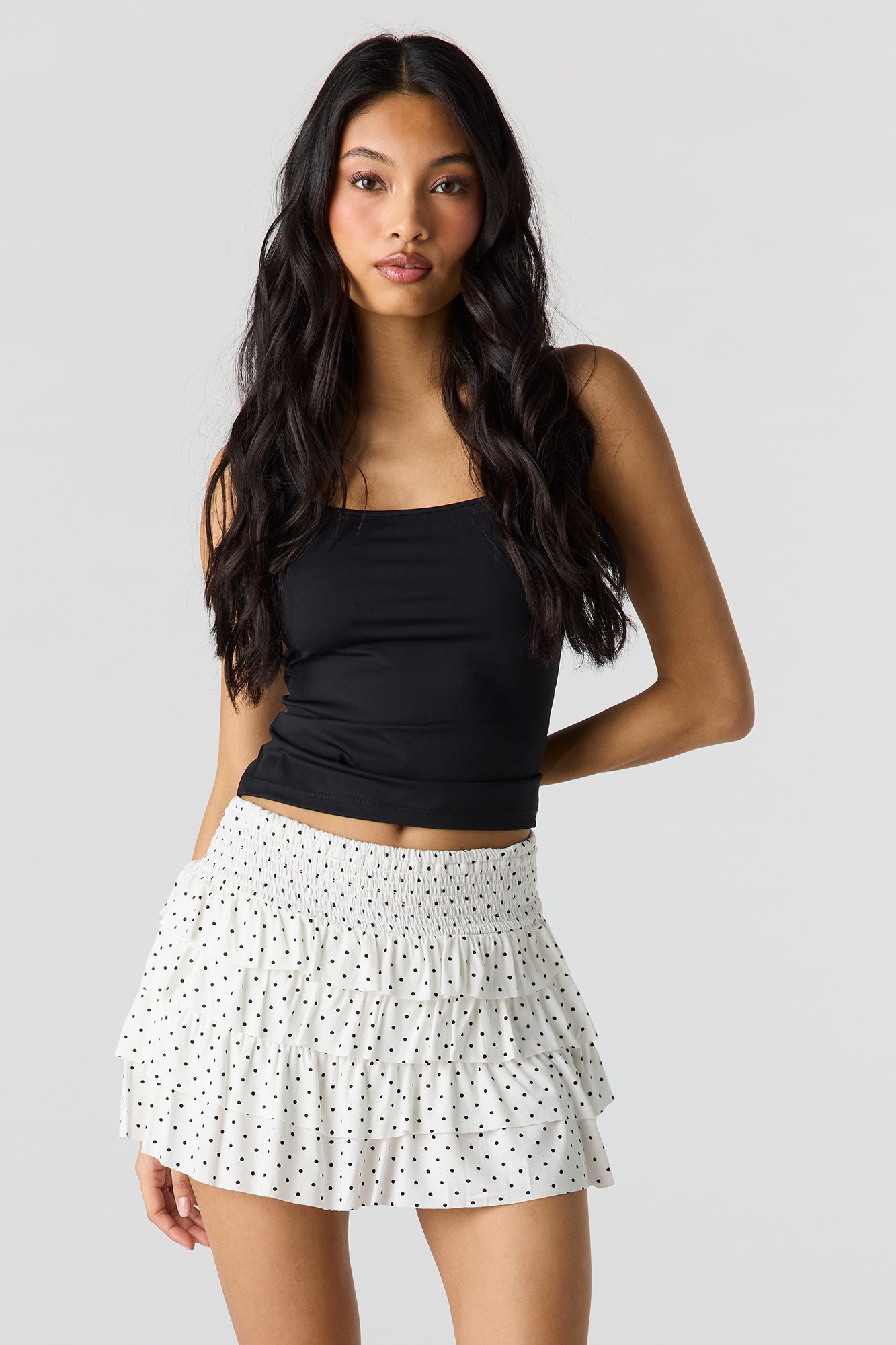 Ruffle Tiered Mini Skort