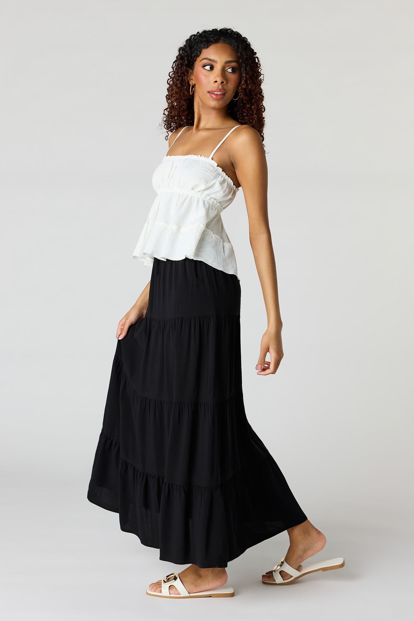 Tiered Maxi Skirt