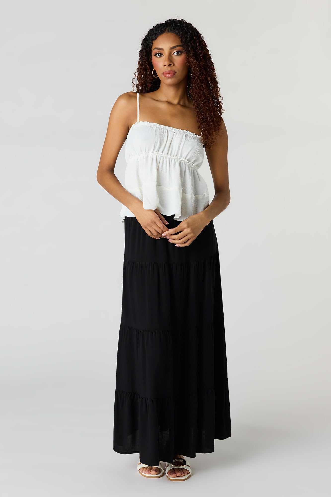 Tiered Maxi Skirt
