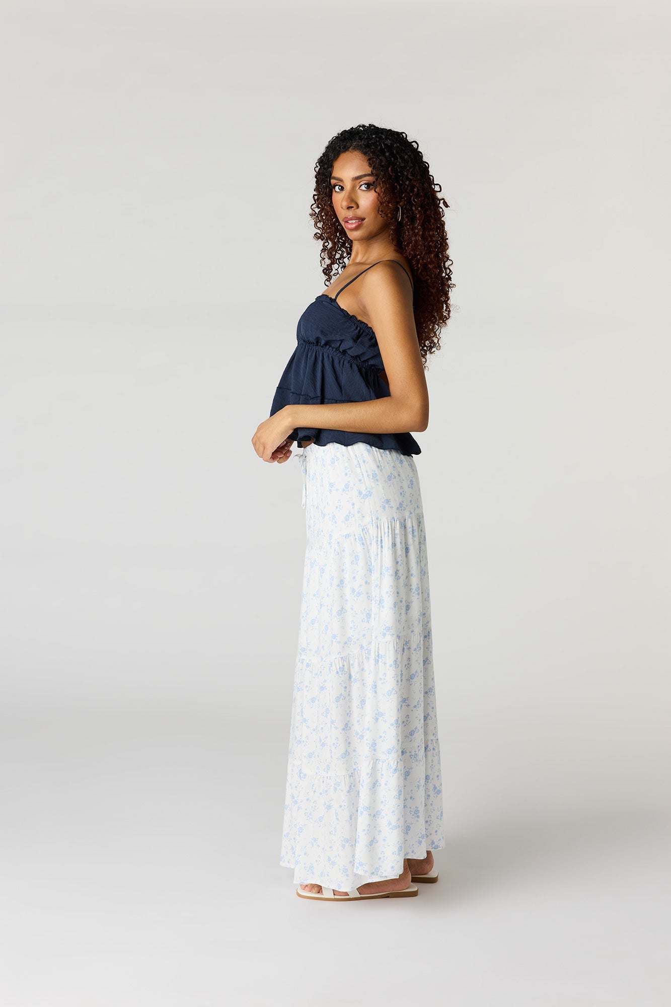 Tiered Maxi Skirt