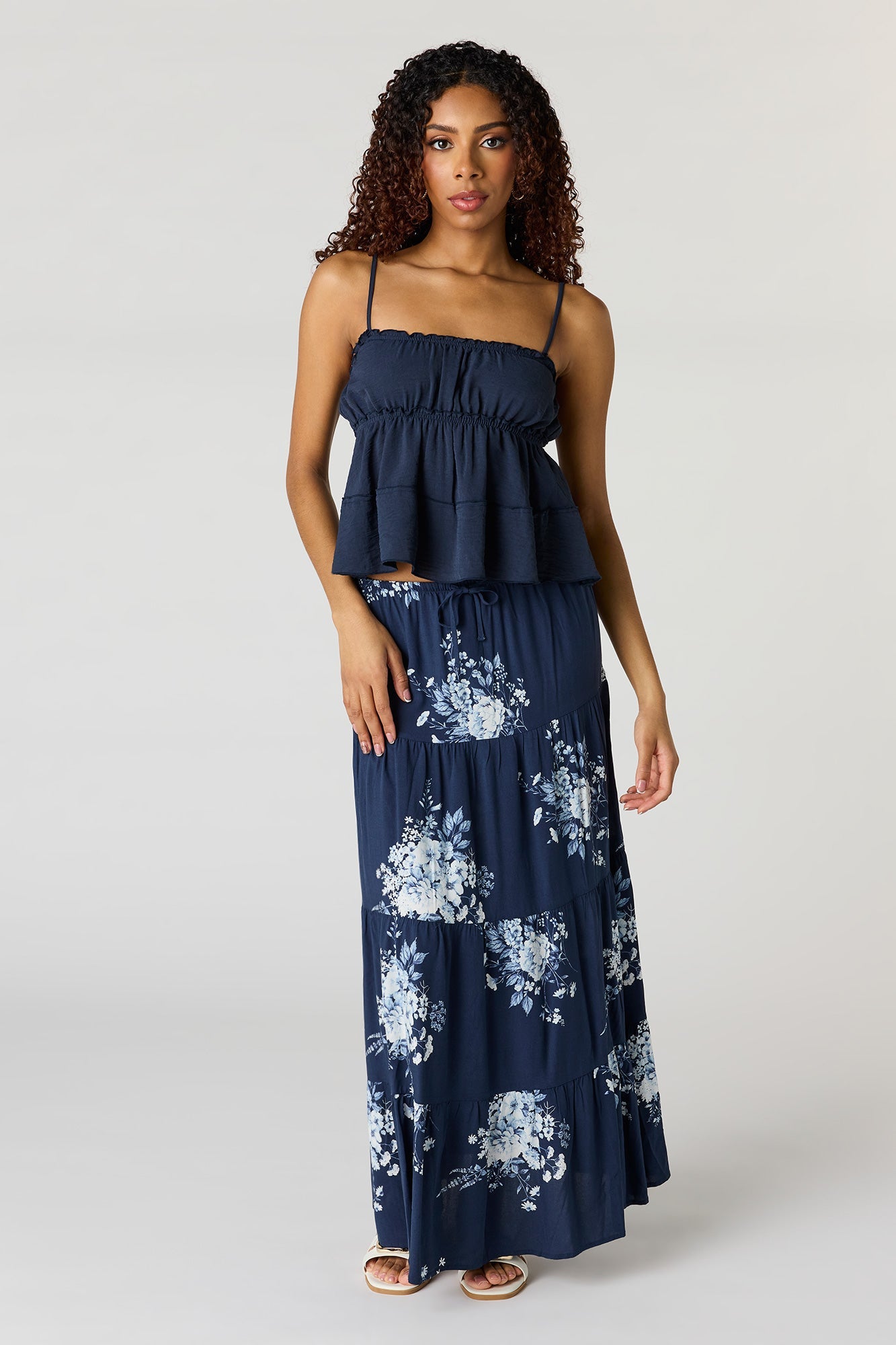 Tiered Maxi Skirt