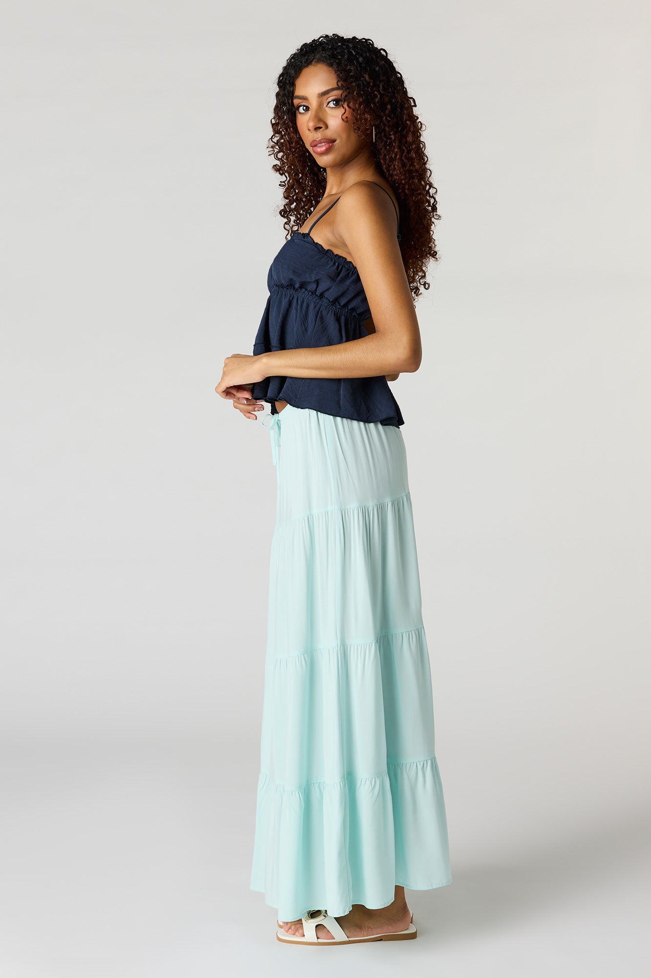 Tiered Maxi Skirt