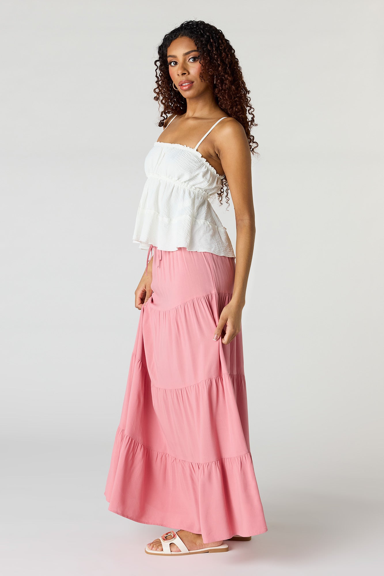 Tiered Maxi Skirt