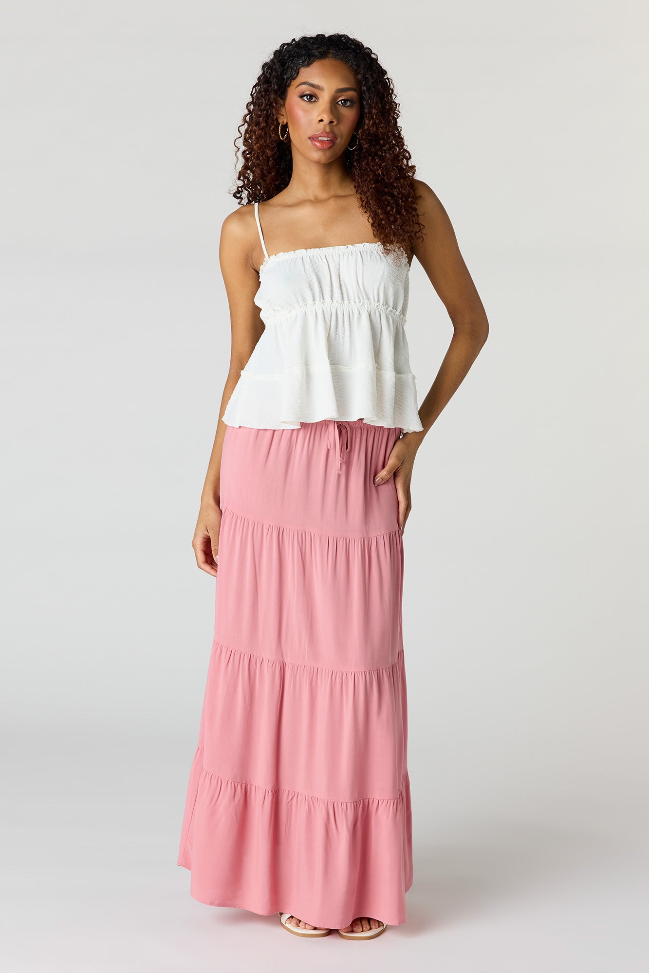 Tiered Maxi Skirt