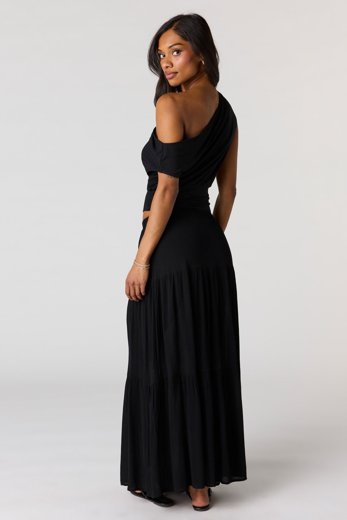 Tiered Maxi Skirt