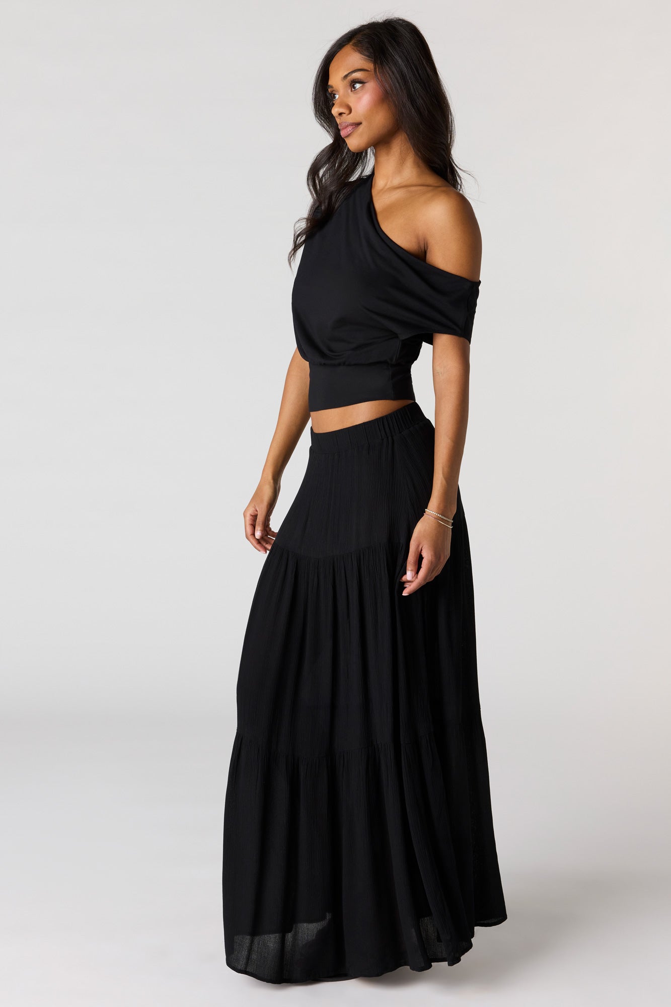 Tiered Maxi Skirt
