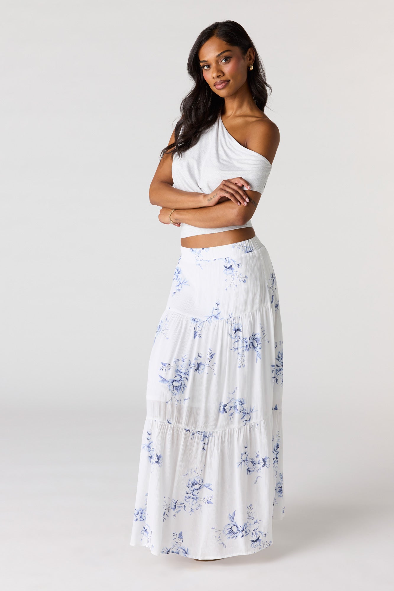 Tiered Maxi Skirt