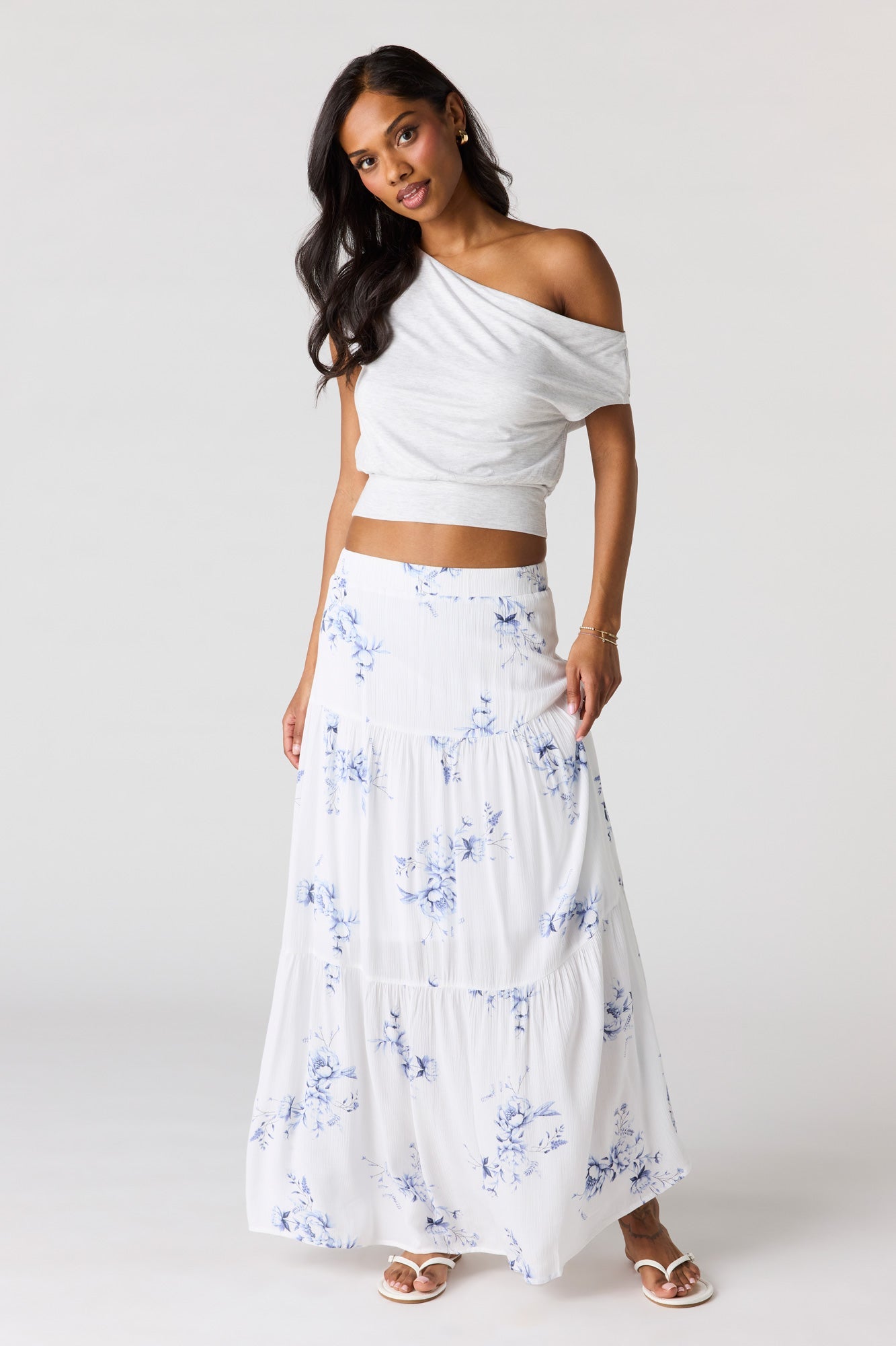 Tiered Maxi Skirt