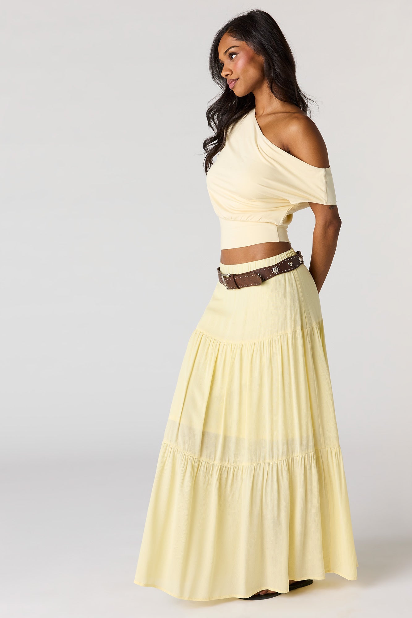 Tiered Maxi Skirt
