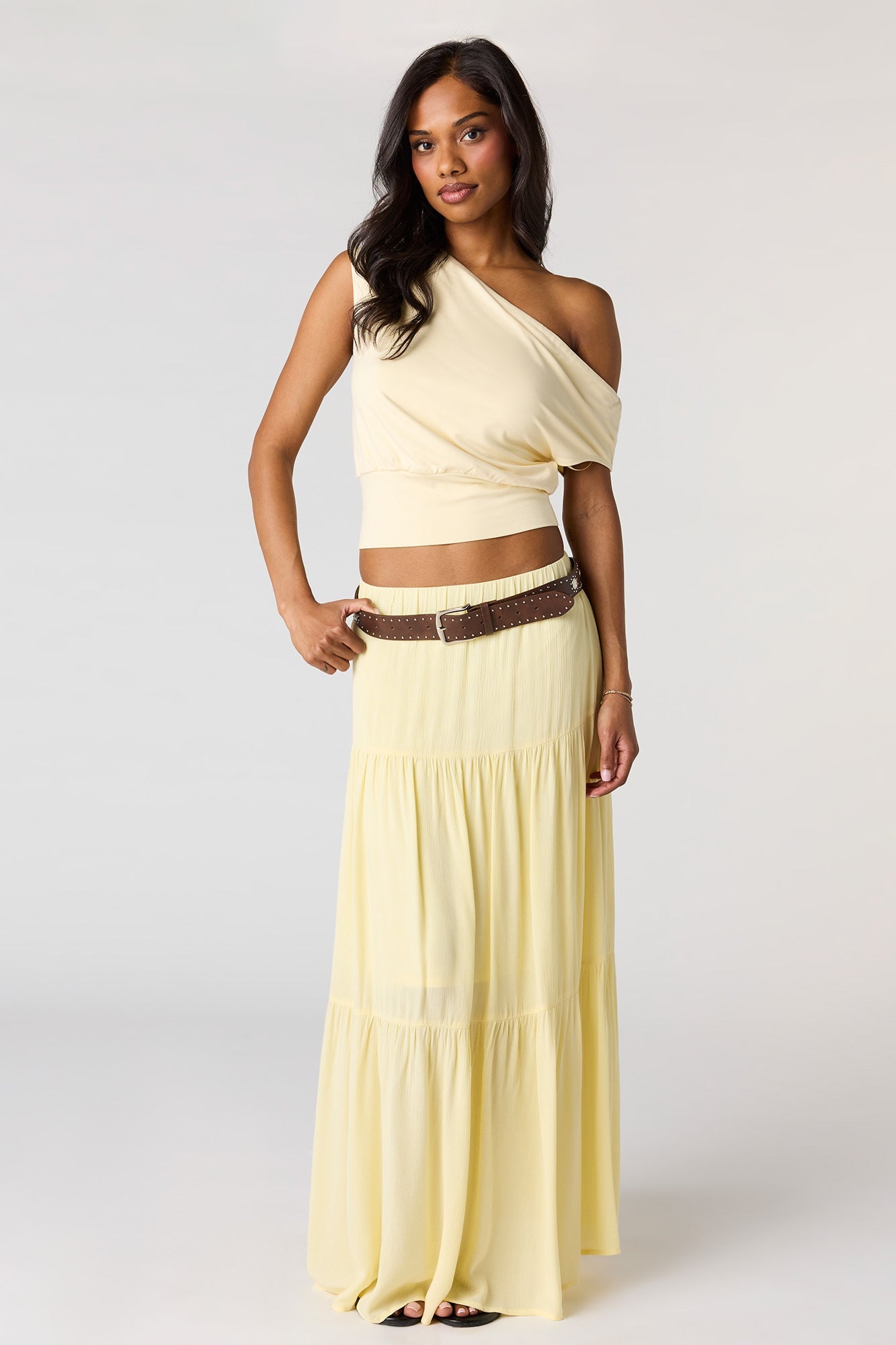 Tiered Maxi Skirt