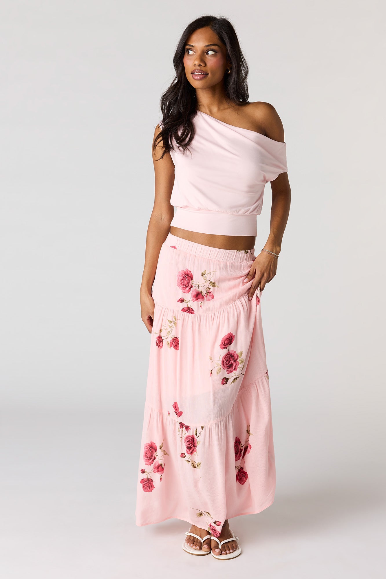 Tiered Maxi Skirt