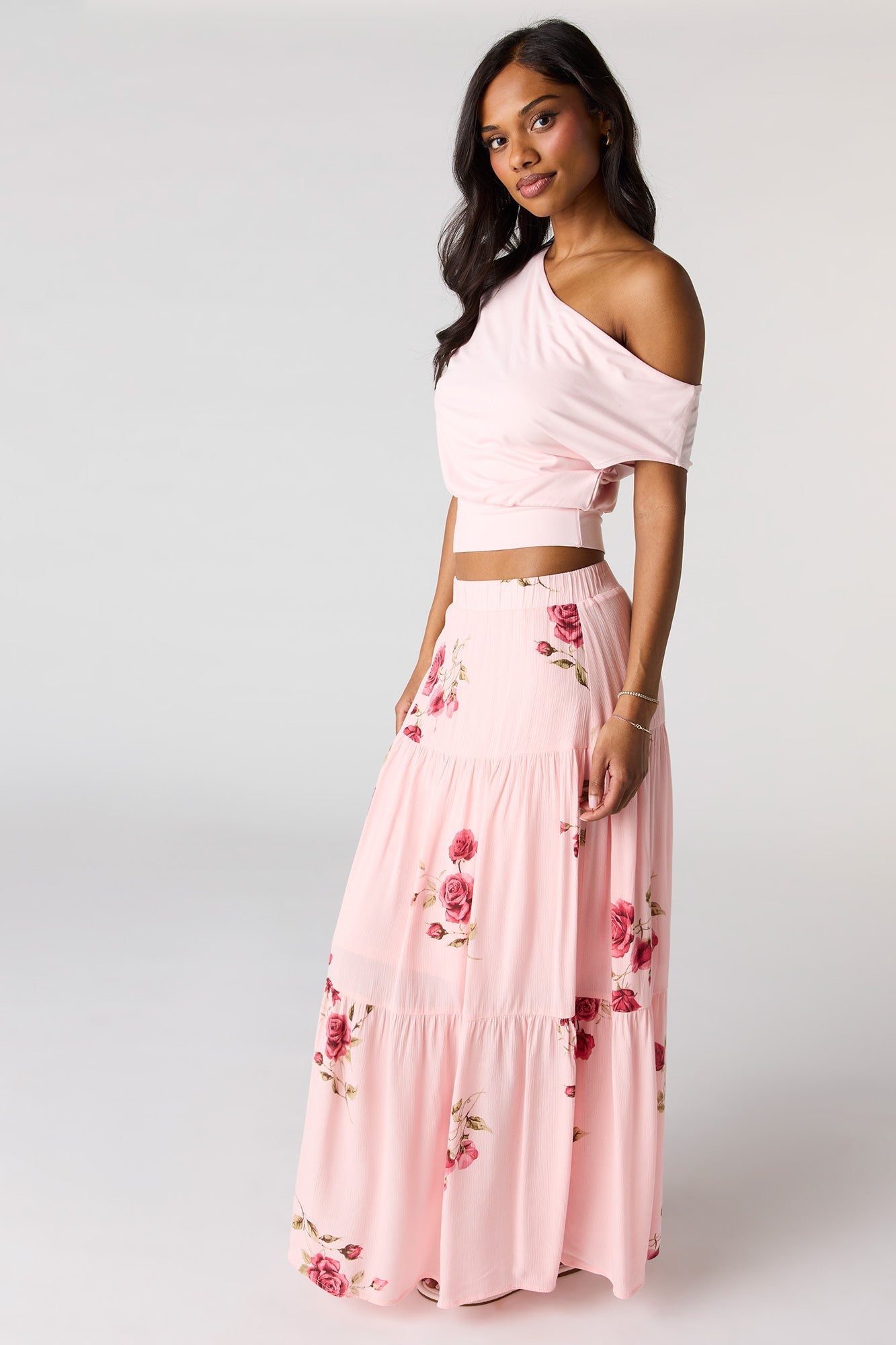 Tiered Maxi Skirt
