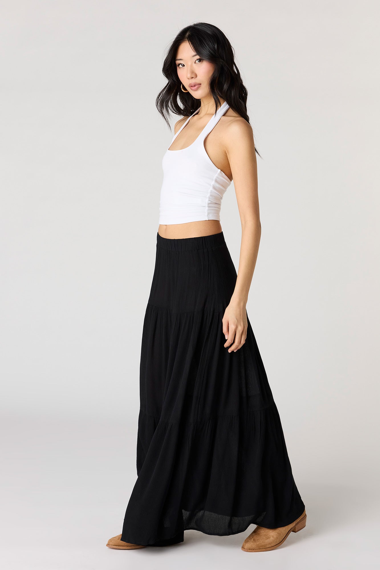 Tiered Maxi Skirt