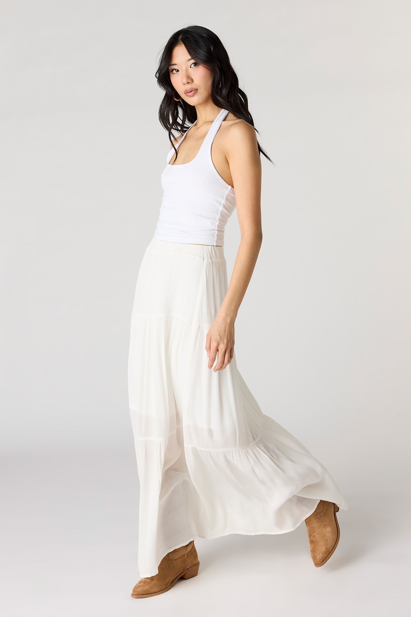 Tiered Maxi Skirt