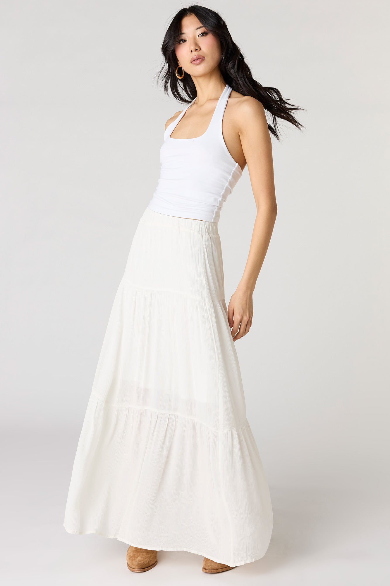 Tiered Maxi Skirt